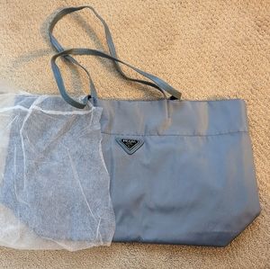 Blue tote bag